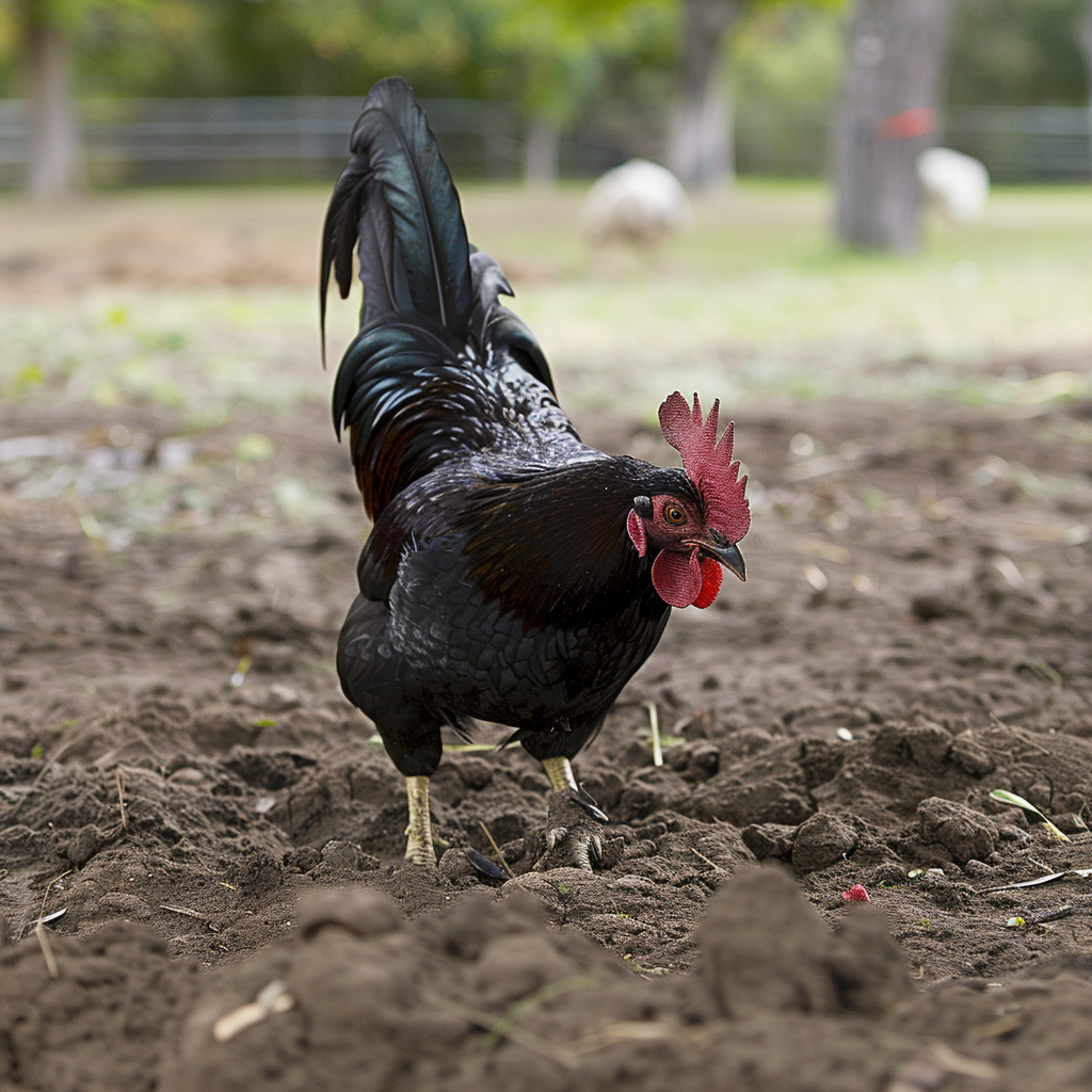 Black Pullet Chicken Foot Charm