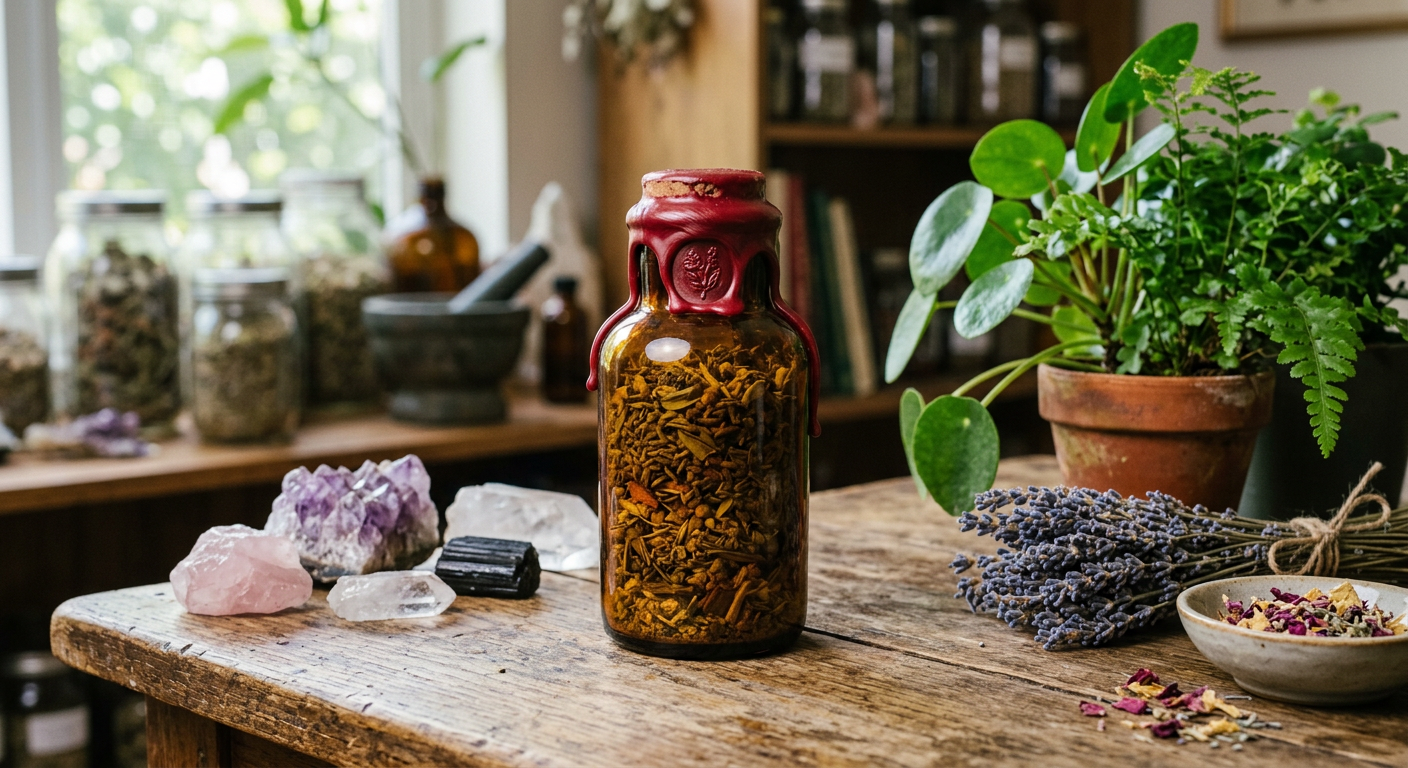 High John Money Seal Spell Jar